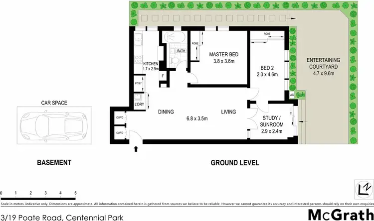 Floorplan of Homely apartment listing, 3/19 Poate Road, Centennial Park NSW 2021