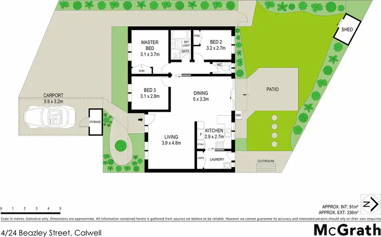 Floorplan of Homely townhouse listing, 4/24 Beazley Street, Calwell ACT 2905