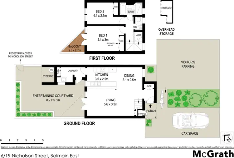 Floorplan of Homely townhouse listing, 6/19 Nicholson Street, Balmain East NSW 2041