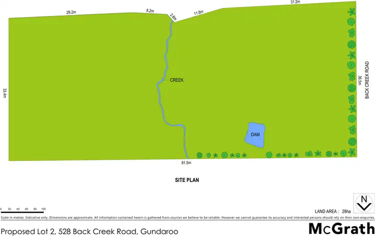 Floorplan of Homely land listing, Proposed Lot 2, 528 Back Creek Road, Gundaroo NSW 2620
