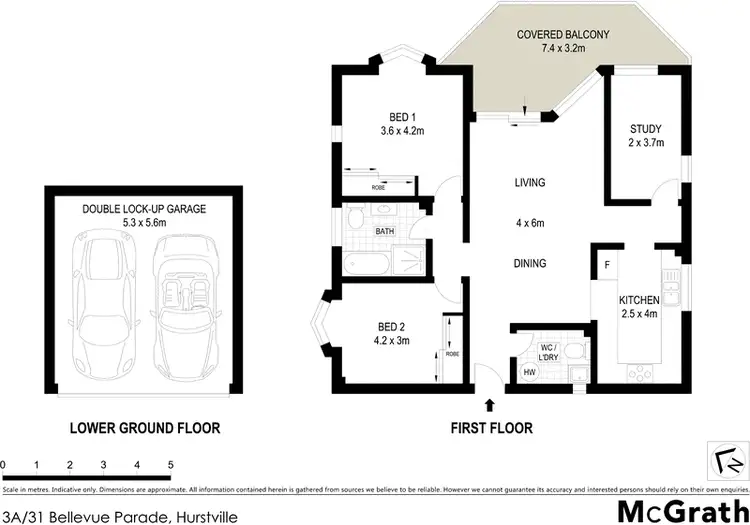 Floorplan of Homely apartment listing, 3A/31 Bellevue Parade, Hurstville NSW 2220