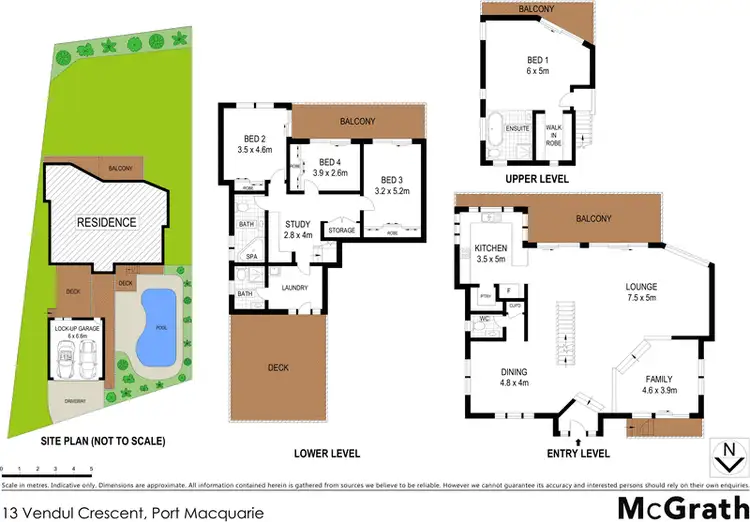 Floorplan of Homely house listing, 13 Vendul Crescent, Port Macquarie NSW 2444
