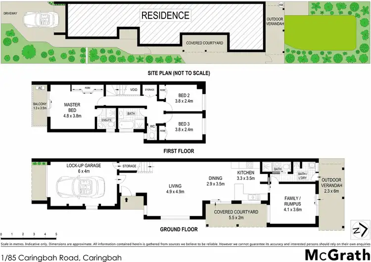 Floorplan of Homely townhouse listing, 1/85 Caringbah Road, Caringbah NSW 2229
