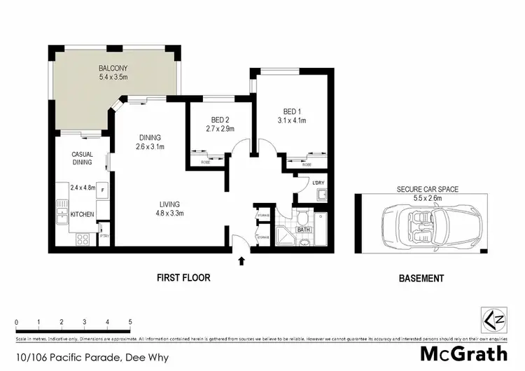 Floorplan of Homely apartment listing, 10/106 Pacific Parade, Dee Why NSW 2099
