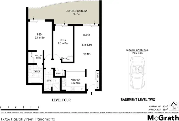 Floorplan of Homely apartment listing, 17/26 Hassall Street, Parramatta NSW 2150