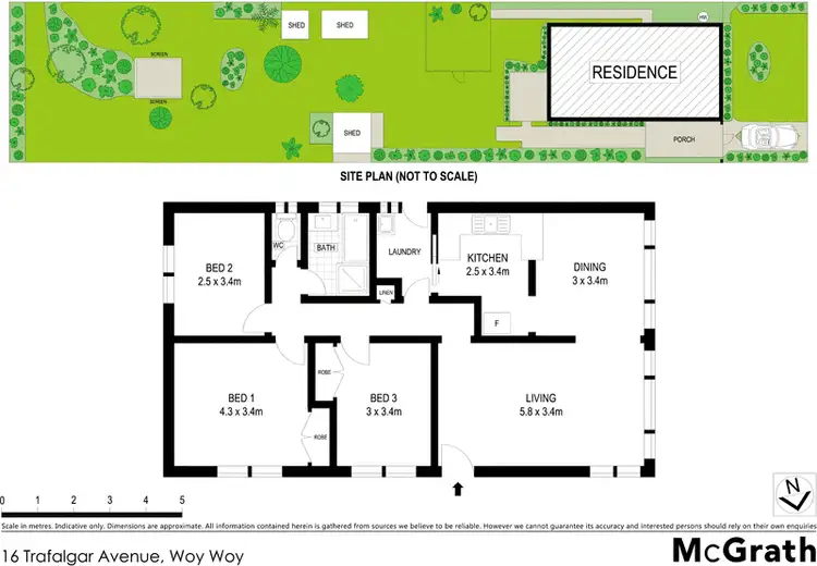 Floorplan of Homely house listing, 16 Trafalgar Avenue, Woy Woy NSW 2256