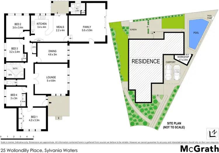 Floorplan of Homely house listing, 25 Wollondilly Place, Sylvania Waters NSW 2224