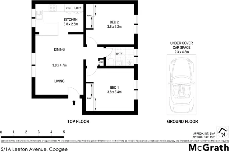 Floorplan of Homely apartment listing, 5/1A Leeton Avenue, Coogee NSW 2034