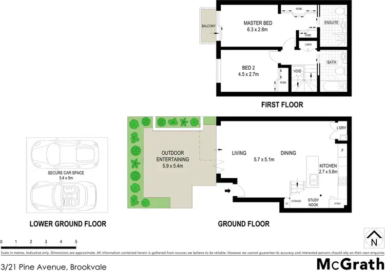 Floorplan of Homely apartment listing, 3/21 Pine Avenue, Brookvale NSW 2100