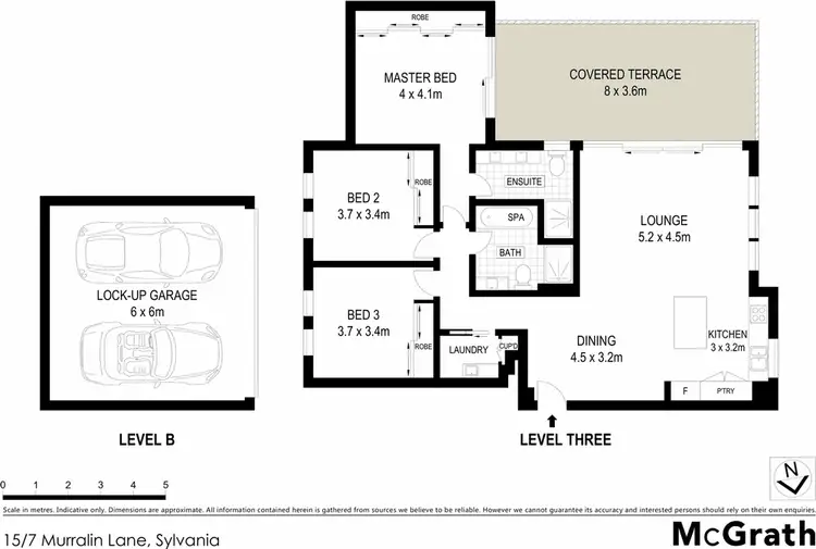 Floorplan of Homely apartment listing, 15/7 Murralin Lane, Sylvania NSW 2224
