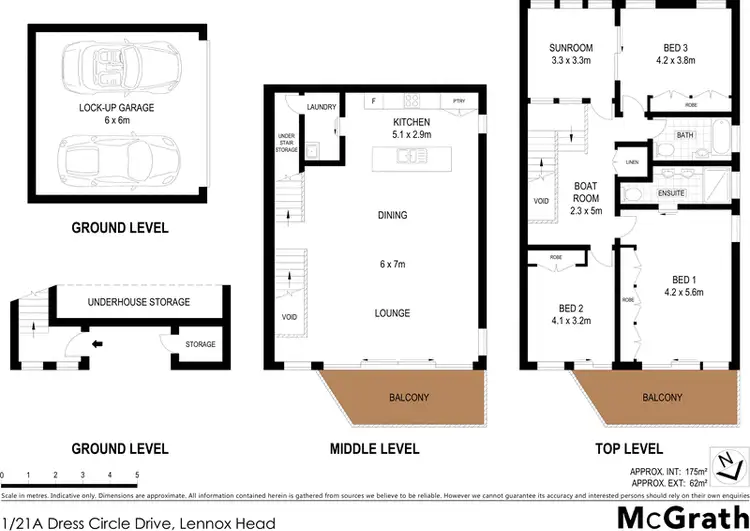 Floorplan of Homely townhouse listing, 1/21A Dress Circle Drive, Lennox Head NSW 2478