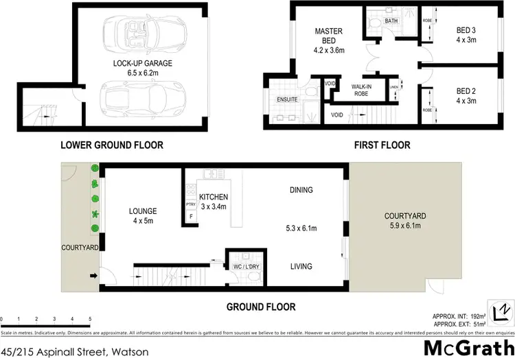 Floorplan of Homely townhouse listing, 45/215 Aspinall Street, Watson ACT 2602