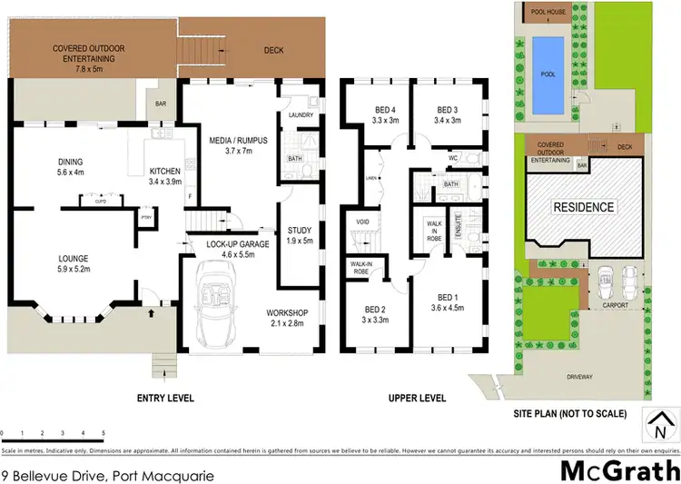 Floorplan of Homely house listing, 9 Bellevue Drive, Port Macquarie NSW 2444
