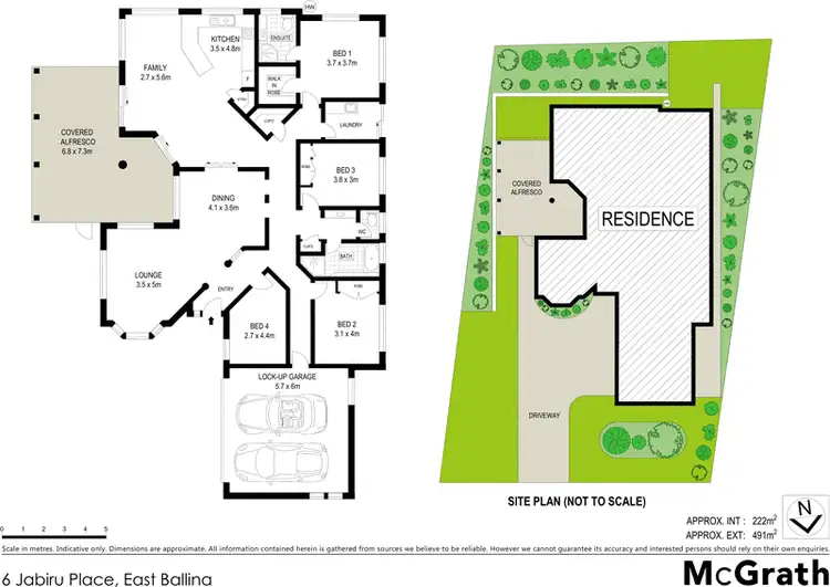 Floorplan of Homely house listing, 6 Jabiru Place, East Ballina NSW 2478