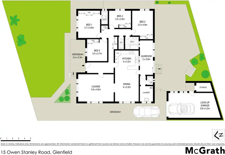 Floorplan of Homely house listing, 15 Owen Stanley Road, Glenfield NSW 2167