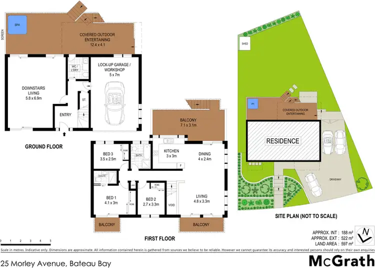 Floorplan of Homely house listing, 25 Morley Avenue, Bateau Bay NSW 2261