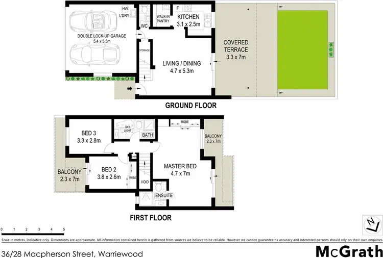 Floorplan of Homely townhouse listing, 36/28 Macpherson Street, Warriewood NSW 2102
