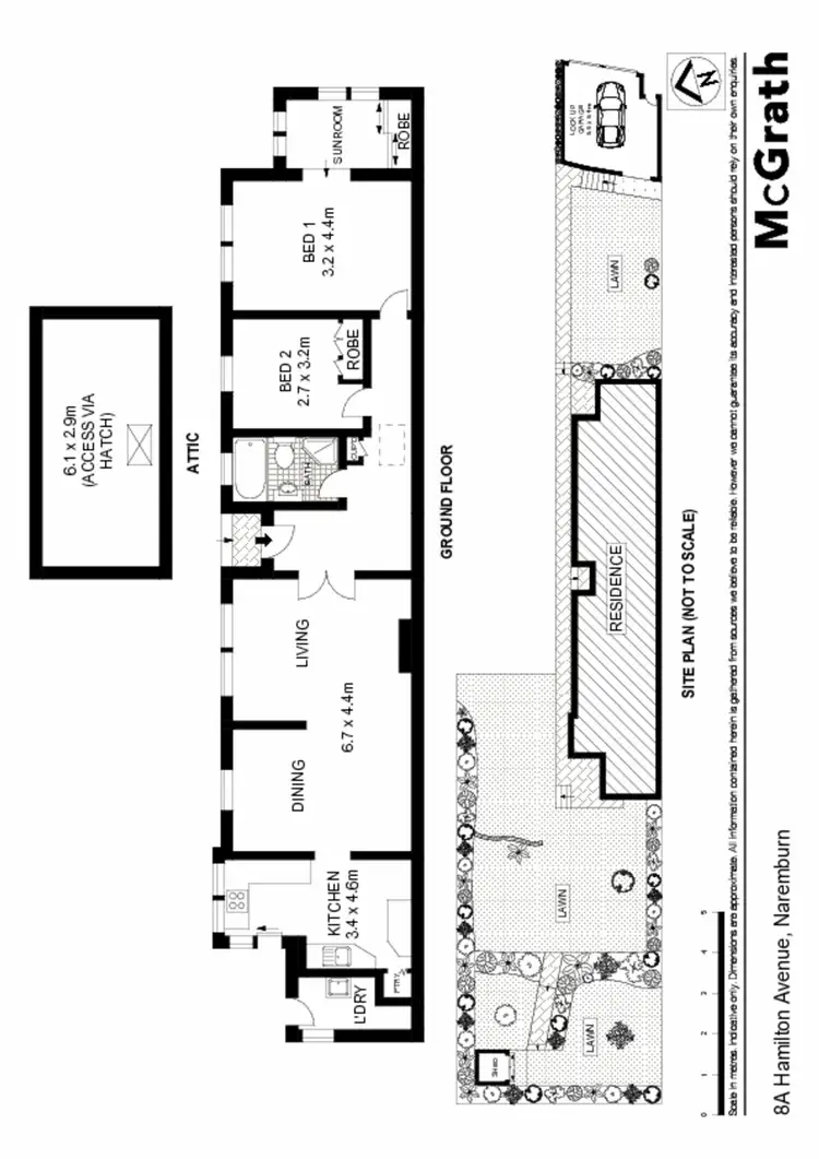 Floorplan of Homely house listing, 8A Hamilton Avenue, Naremburn NSW 2065