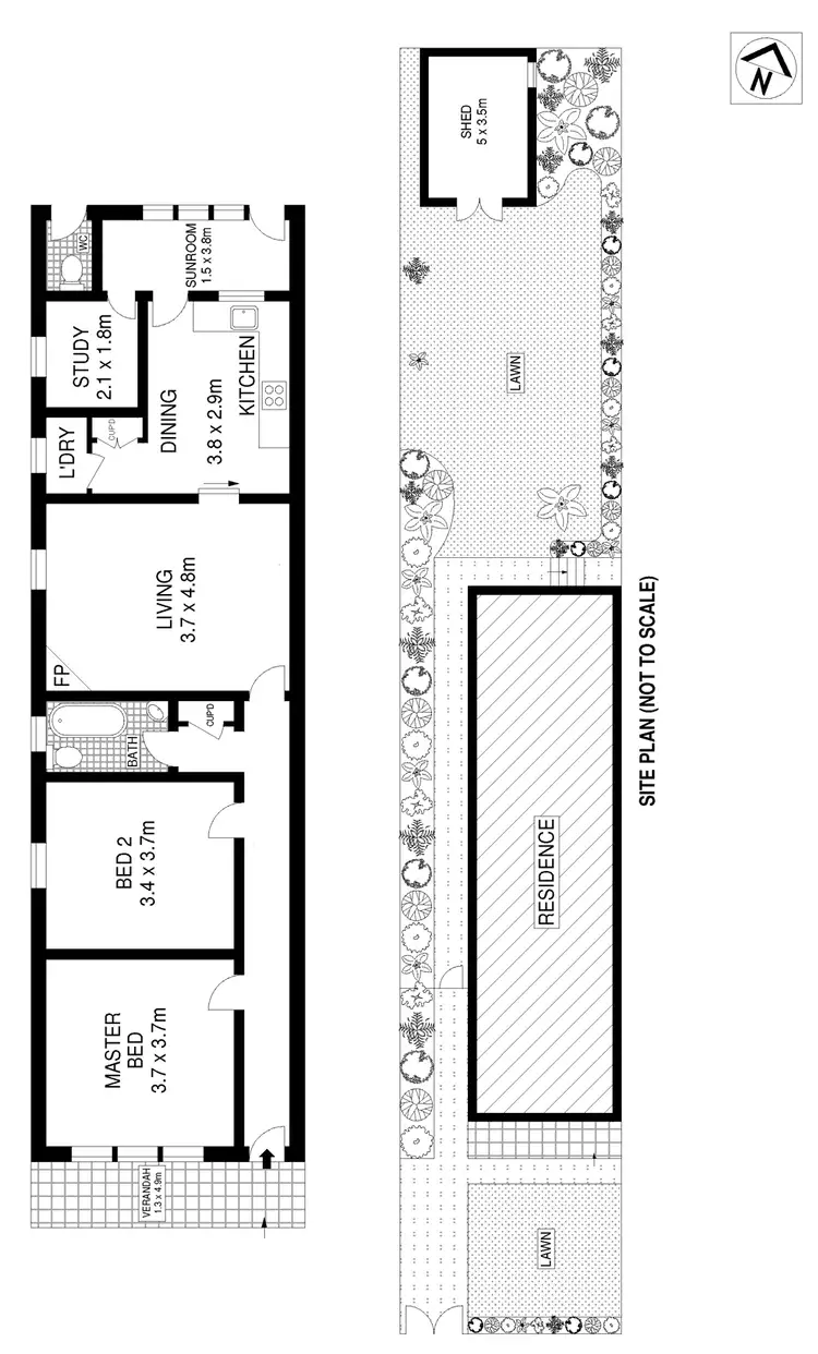 Floorplan of Homely house listing, 128 Chandos Street, Crows Nest NSW 2065