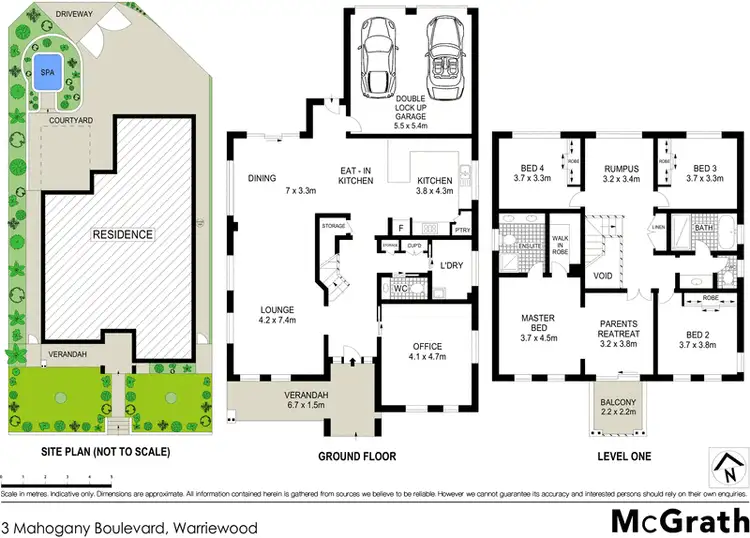 Floorplan of Homely house listing, 3 Mahogany Boulevard, Warriewood NSW 2102