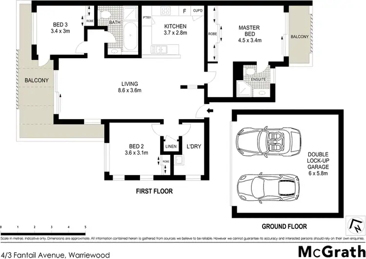 Floorplan of Homely apartment listing, 4/3 Fantail Avenue, Warriewood NSW 2102