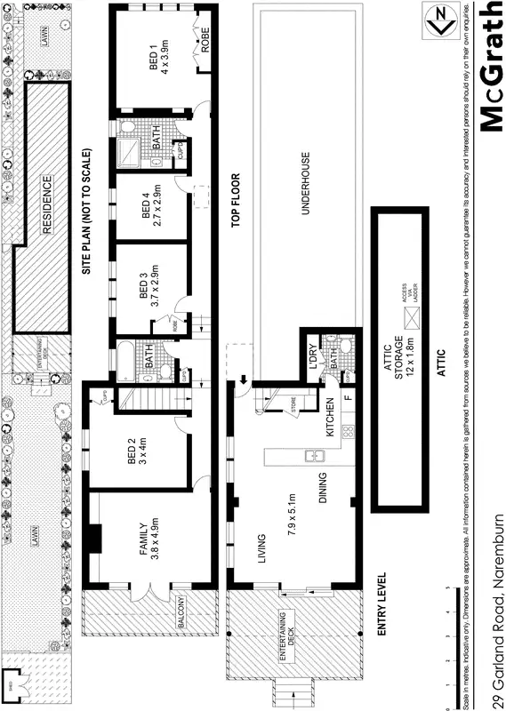 Floorplan of Homely house listing, 29 Garland Road, Naremburn NSW 2065