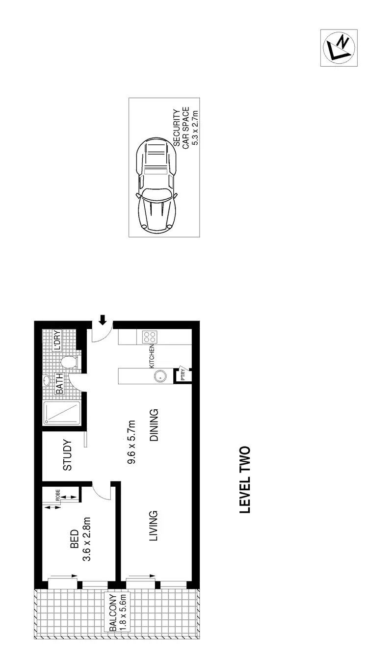 Floorplan of Homely apartment listing, 19/210 Willoughby Road, Crows Nest NSW 2065