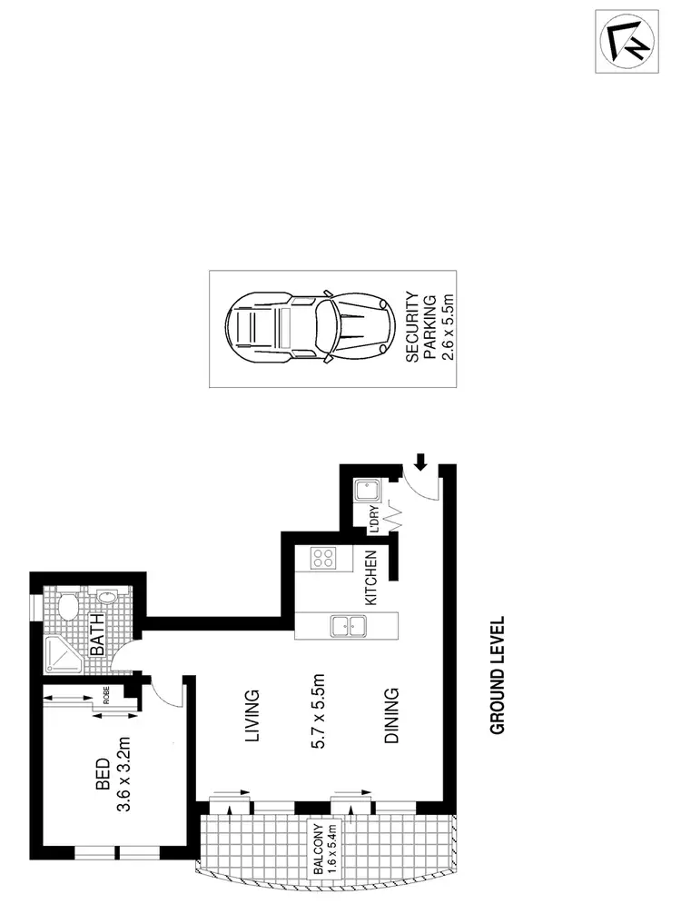 Floorplan of Homely apartment listing, 12/38 Sinclair Street, Wollstonecraft NSW 2065