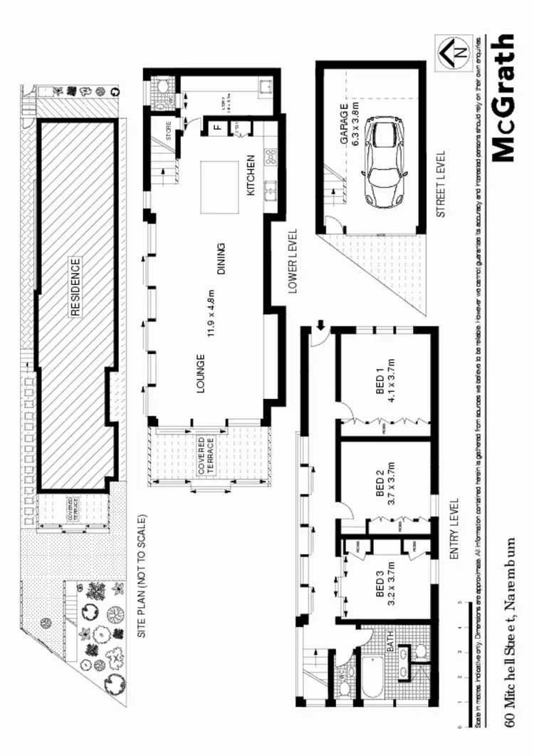 Floorplan of Homely house listing, 60 Mitchell Street, Naremburn NSW 2065
