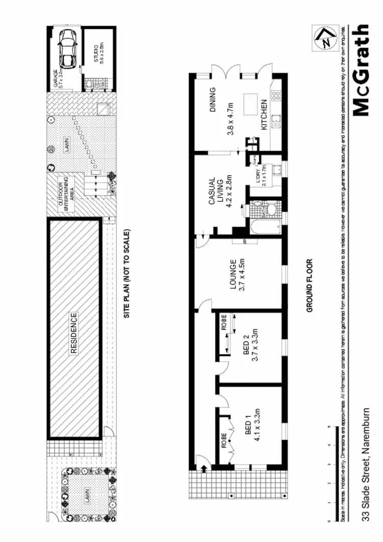 Floorplan of Homely house listing, 33 Slade Street, Naremburn NSW 2065