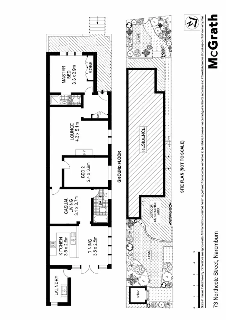 Floorplan of Homely house listing, 73 Northcote Street, Naremburn NSW 2065