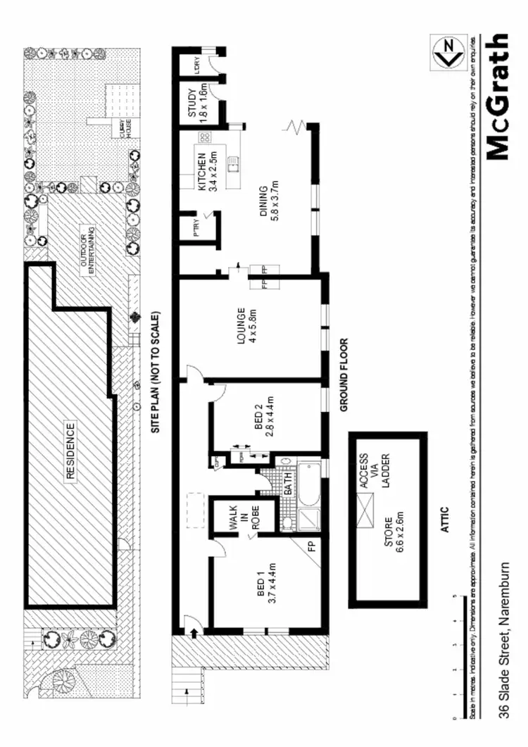 Floorplan of Homely house listing, 36 Slade Street, Naremburn NSW 2065