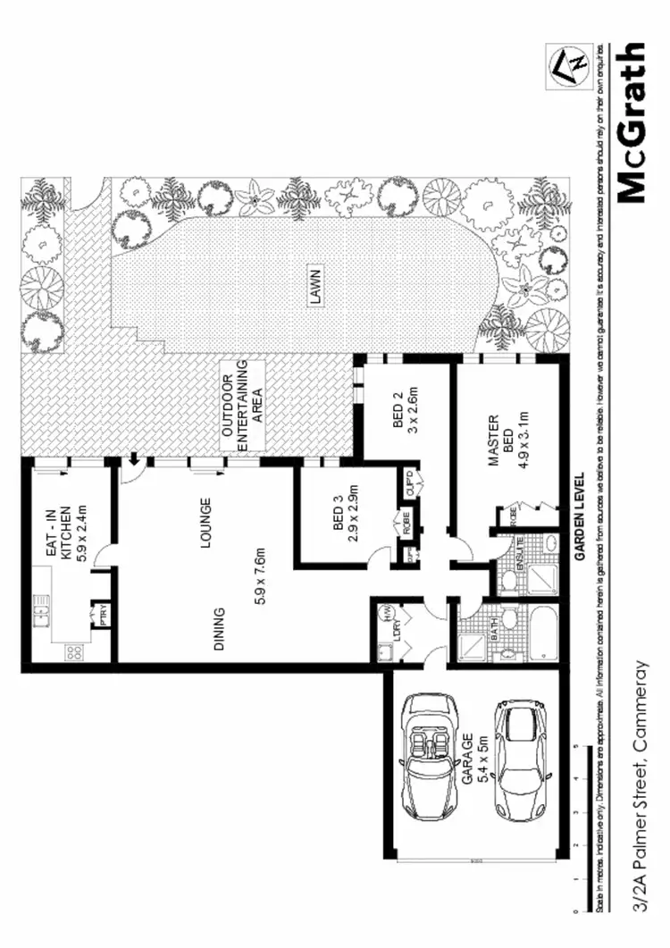 Floorplan of Homely apartment listing, 3/2A Palmer Street, Naremburn NSW 2065