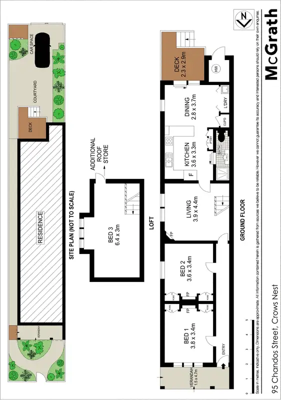 Floorplan of Homely house listing, 95 Chandos Street, Crows Nest NSW 2065