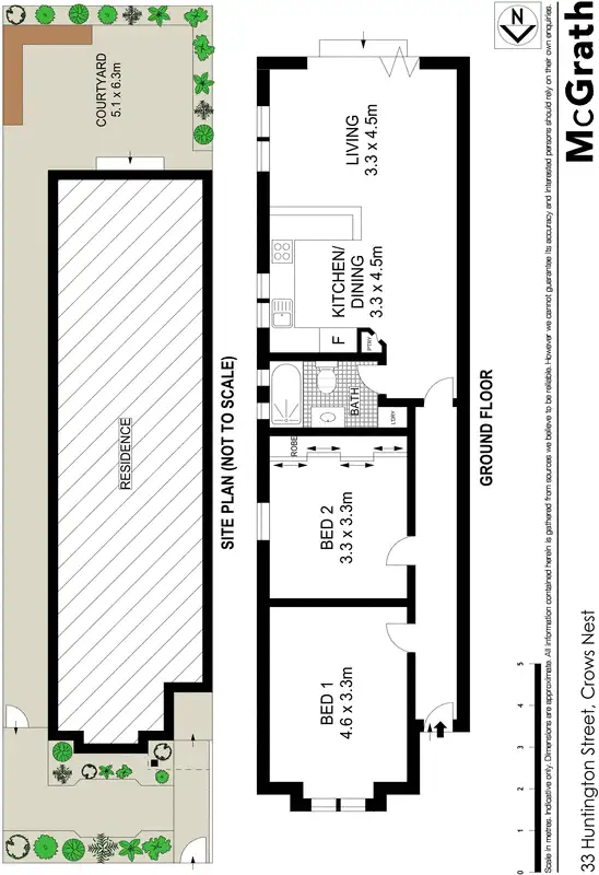 Floorplan of Homely house listing, 33 Huntington Street, Crows Nest NSW 2065