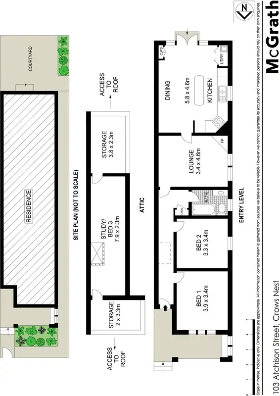 Floorplan of Homely house listing, 103 Atchison Street, Crows Nest NSW 2065