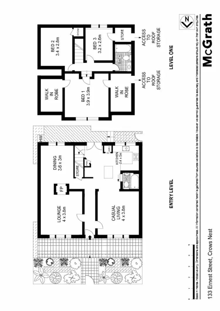 Floorplan of Homely house listing, 133 Ernest Street, Crows Nest NSW 2065