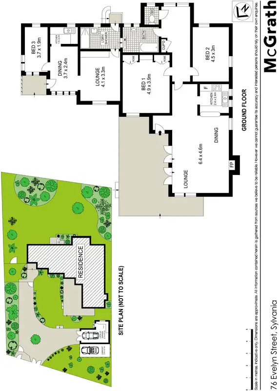 Floorplan of Homely house listing, 76 Evelyn Street, Sylvania NSW 2224