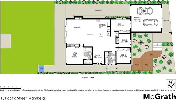 Floorplan of Homely house listing, 13 Pacific Street, Wamberal NSW 2260