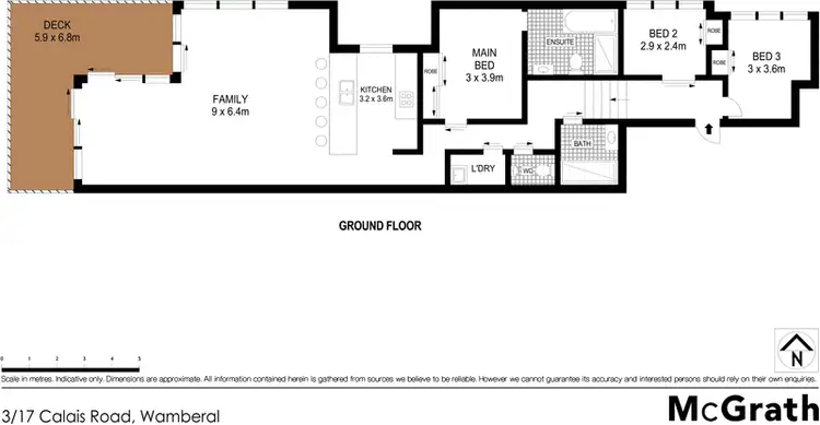 Floorplan of Homely apartment listing, 3/17 Calais Road, Wamberal NSW 2260