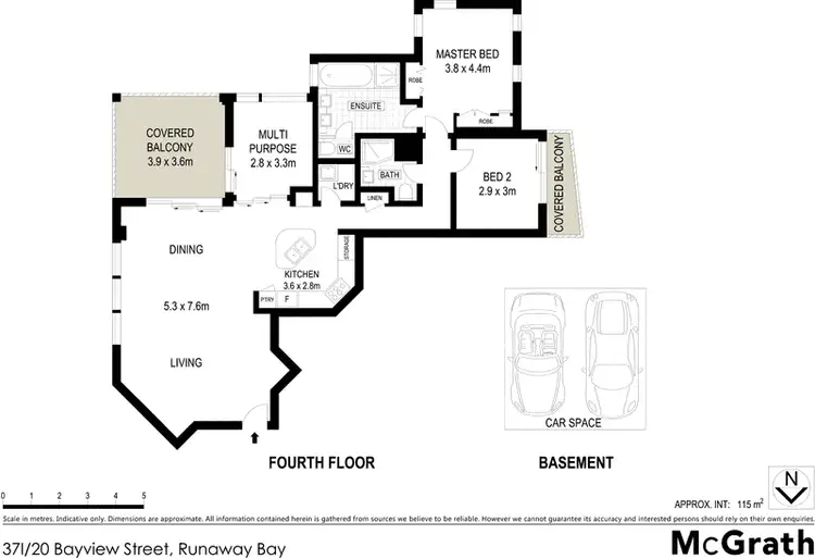Floorplan of Homely apartment listing, 37I/20 Bayview Street, Runaway Bay QLD 4216