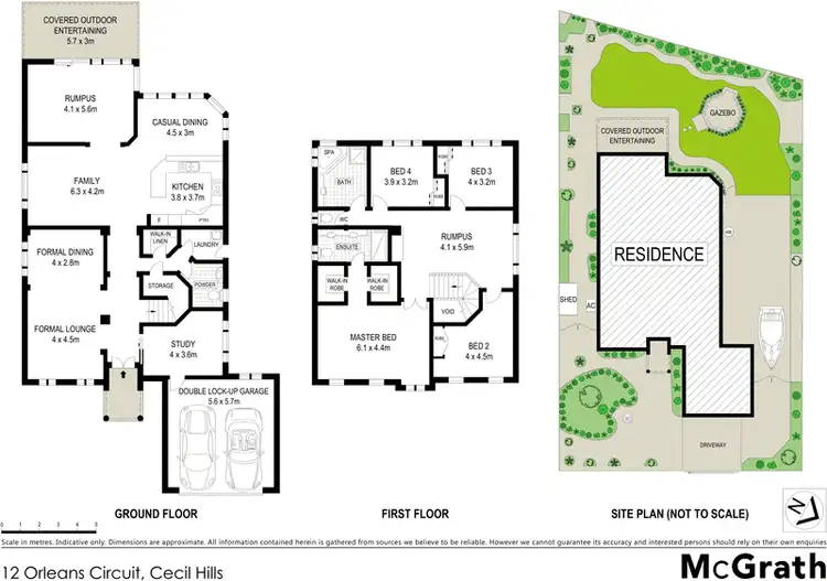 Floorplan of Homely house listing, 12 Orleans Circuit, Cecil Hills NSW 2171