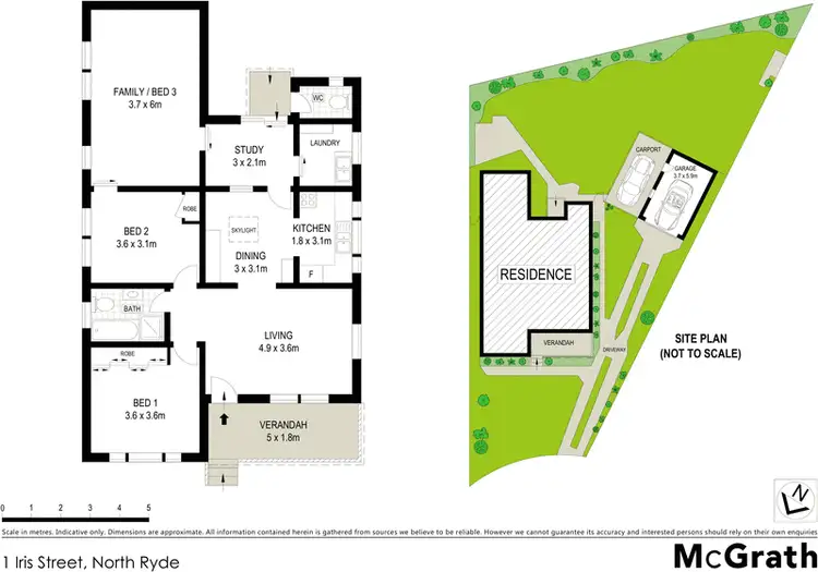 Floorplan of Homely house listing, 1 Iris Street, North Ryde NSW 2113