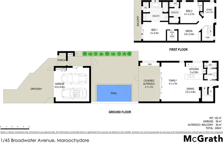 Floorplan of Homely house listing, 1/45 Broadwater Avenue, Maroochydore QLD 4558