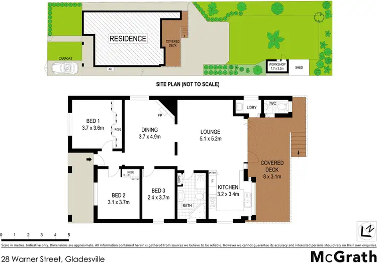 Floorplan of Homely house listing, 28 Warner Street, Gladesville NSW 2111