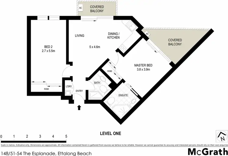 Floorplan of Homely apartment listing, 148/51-54 The Esplanade, Ettalong Beach NSW 2257