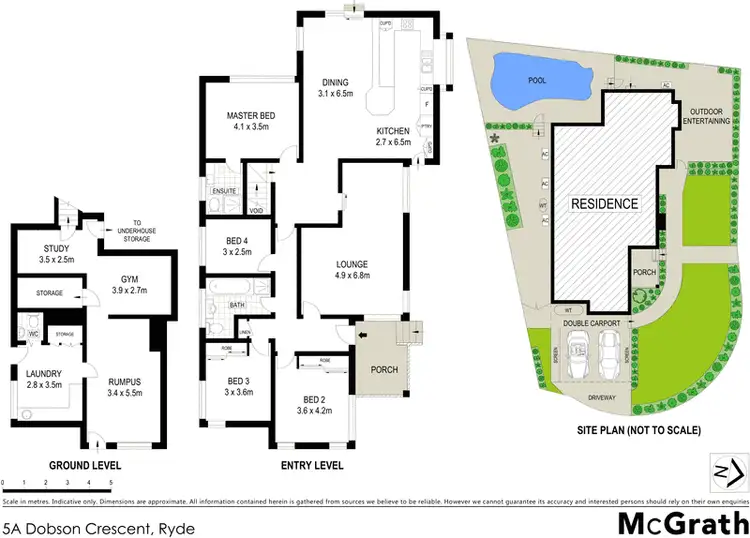 Floorplan of Homely house listing, 5A Dobson Crescent, Ryde NSW 2112