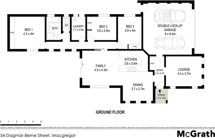 Floorplan of Homely house listing, 54 Dagmar Berne Street, Macgregor ACT 2615