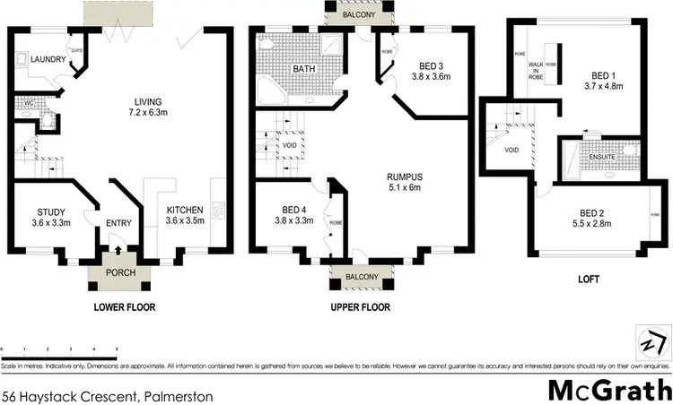 Floorplan of Homely house listing, 56 Haystack Crescent, Palmerston ACT 2913