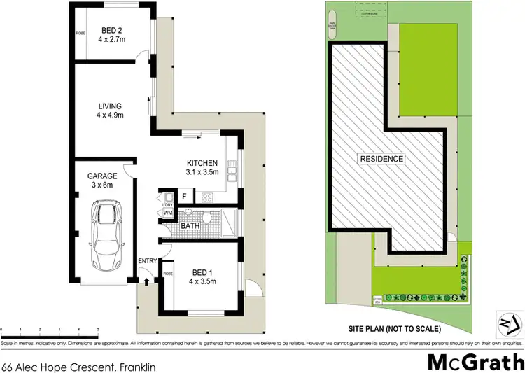 Floorplan of Homely house listing, 66 Alec Hope Crescent, Franklin ACT 2913